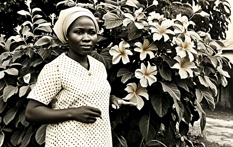 치마만다 응고지 아디치에 작품 분석 - *Half of a Yellow Sun***

"A sepia-toned photograph depicting a fully clothed woman, Orianne, in 196...