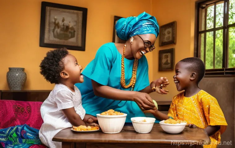 놀리우드 대표 영화 - A determined young Nigerian woman in her early 20s, wearing a modest, vibrantly patterned ankara dre...