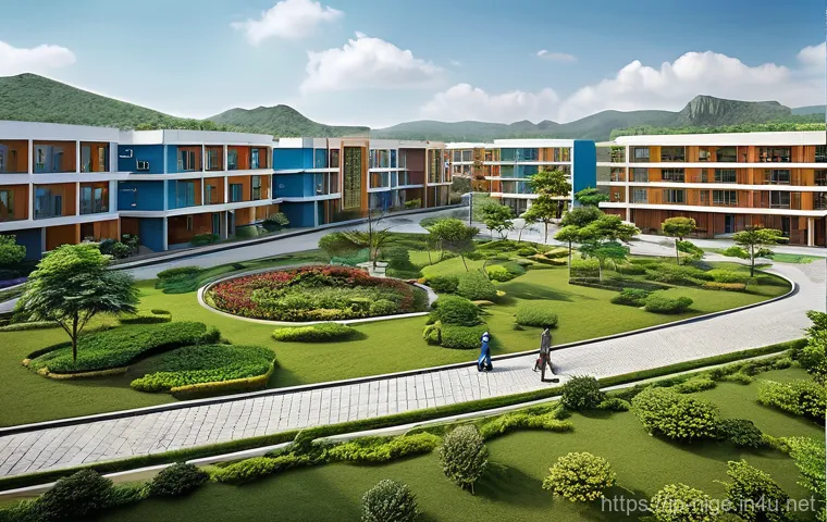 나이지리아의 현대 건축물 - **Prompt 2: Sustainable Nigerian Living - Earth and Innovation**
    "A bright, naturally lit interi...